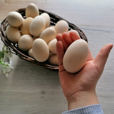 Vajíčko dřevěné se stojanem